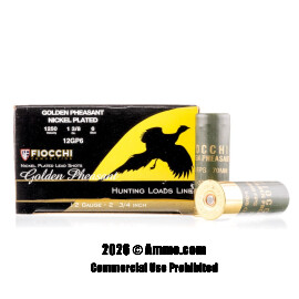 Image of Fiocchi 12 Gauge Ammo - 25 Rounds of 1-3/8 oz. #6 Shot (Lead) Ammunition