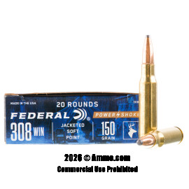 Image of Federal 308 Win Ammo - 200 Rounds of 150 Grain SP Ammunition