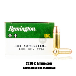 Remington 38 Special Ammo - 500 Rounds of 130 Grain FMJ Ammunition