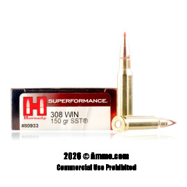 Image of Hornady Superformance 308 Win Ammo - 200 Rounds of 150 Grain SST Ammunition