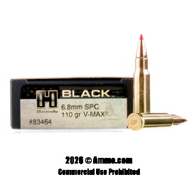 Image of Hornady BLACK 6.8 SPC Ammo - 20 Rounds of 110 Grain V-MAX Ammunition