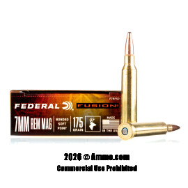 Image of Federal 7mm Rem Magnum Ammo - 20 Rounds of 175 Grain Fusion Ammunition
