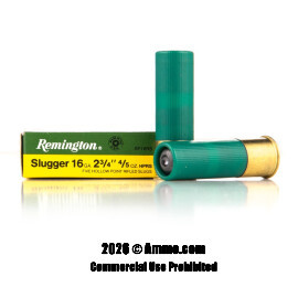 Image of Remington 16 ga Ammo - 5 Rounds of 4/5 oz. HP Rifled Slug Ammunition