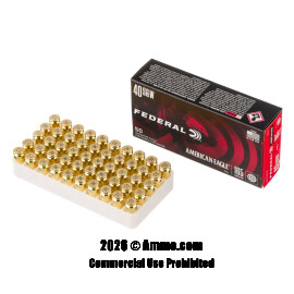 Image of Bulk 40 Cal Ammo - 1000 Rounds of Bulk 165 Grain FMJ Ammunition from Federal
