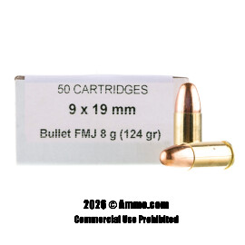 Image of Prvi Partizan 9mm Ammo - 1000 Rounds of 124 Grain FMJ Ammunition