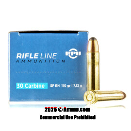 Image of Prvi Partizan 30 Carbine Ammo - 500 Rounds of 110 Grain SP Ammunition