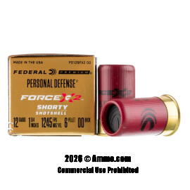 Image of Federal Force X2 12 Gauge Ammo - 10 Rounds of 1-3/4" 6 Pellet 00 Buckshot Ammunition