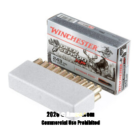 Image of Bulk 243 Win Ammo - 200 Rounds of Bulk 95 Grain Polymer Tipped Ammunition from Winchester