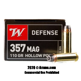 Image of Winchester 357 Magnum Ammo - 500 Rounds of 110 Grain JHP Ammunition
