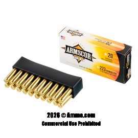 Image of Bulk 223 Ammo - 1000 Rounds of Bulk 62 Grain PSP Ammunition from Armscor