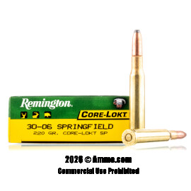 Image of Remington Core-Lokt 30-06 Ammo - 200 Rounds of 220 Grain SP Ammunition