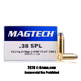 Image of Magtech 38 Special Ammo - 50 Rounds of 158 Grain SJSP Ammunition