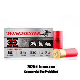 Image of Winchester Super-X 12 Gauge Ammo - 25 Rounds of 1-1/4 oz. #7-1/2 Shot Ammunition