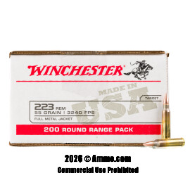 Image of Winchester USA 223 Ammo - 800 Rounds of 55 Grain FMJ Ammunition