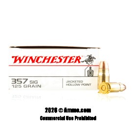 Image of Winchester USA 357 Sig Ammo - 500 Rounds of 125 Grain JHP Ammunition