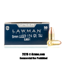 Image of Speer 9mm Ammo - 1000 Rounds of 124 Grain TMJ Ammunition