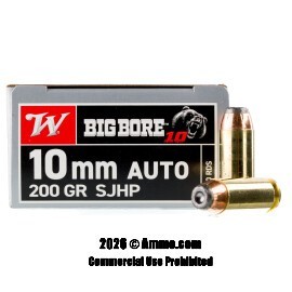 Image of Winchester Big Bore 10mm Ammo - 20 Rounds of 200 Grain SJHP Ammunition