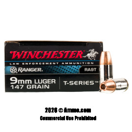 Image of Winchester 9mm Ammo - 500 Rounds of 147 Grain JHP Ammunition