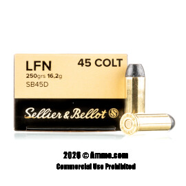 Image of Sellier and Bellot 45 Long Colt Ammo - 600 Rounds of 250 Grain LFN Ammunition