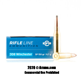 Image of Prvi Partizan 308 Win Ammo - 20 Rounds of 150 Grain SP Ammunition