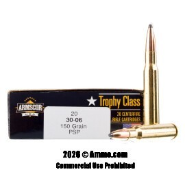 Image of Armscor USA 30-06 Ammo - 20 Rounds of 150 Grain PSP Ammunition