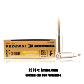 Federal 6.5 Creedmoor Ammo - 200 Rounds of 135 Grain Hybrid Hunter Ammunition