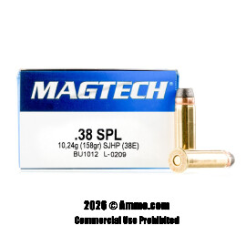 Image of Magtech 38 Special Ammo - 1000 Rounds of 158 Grain SJHP Ammunition