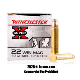 Image of Winchester 22 WMR Ammo - 50 Rounds of 40 Grain JHP Ammunition