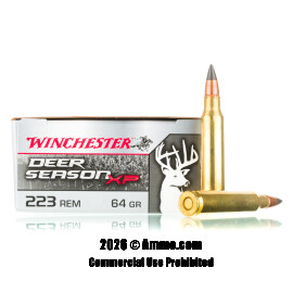 Image of Winchester Deer Season XP 223 Ammo - 20 Rounds of 64 Grain Extreme Point Ammunition