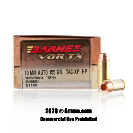 Image of Barnes VOR-TX 10mm Ammo - 20 Rounds of 155 Grain XPB Ammunition