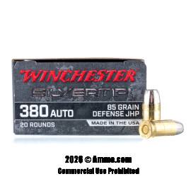 Image of Winchester Silvertip 380 ACP Ammo - 20 Rounds of 85 Grain JHP Ammunition