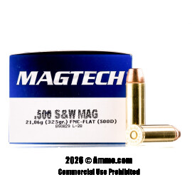 Image of Magtech 500 S&W Magnum Ammo - 20 Rounds of 325 Grain FMC Ammunition