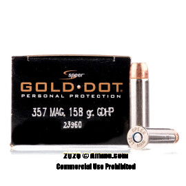Image of Speer 357 Magnum Ammo - 20 Rounds of 158 Grain JHP Ammunition