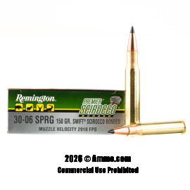 Image of Remington 30-06 Ammo - 20 Rounds of 150 Grain Scirocco Bonded Ammunition