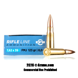 Prvi Partizan 7.62x39 Ammo - 1000 Rounds of 123 Grain FMJ Ammunition