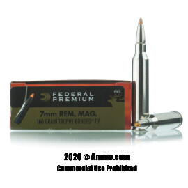 Image of Federal Vital-Shok 7mm Rem Magnum Ammo - 20 Rounds of 160 Grain Trophy Bonded Tip Ammunition
