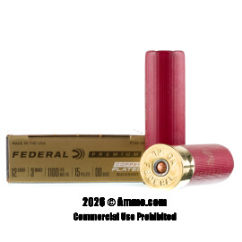 Image of Federal 12 ga Ammo - 5 Rounds of 00 Buck Ammunition