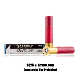 Image For 5 Rounds Of 1/4 oz. Rifled Slug 410 Federal Ammunition