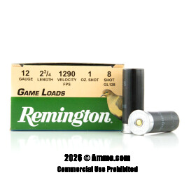 Image of Remington 12 Gauge Ammo - 25 Rounds of 1 oz. #8 Shot Ammunition