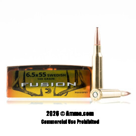 Image of Federal 6.5x55mm Ammo - 20 Rounds of 140 Grain Fusion Ammunition