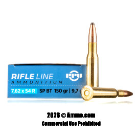 Image of Prvi Partizan 7.62x54r Ammo - 20 Rounds of 150 Grain SPBT Ammunition