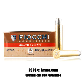 Image of Fiocchi 45-70 Govt Ammo - 200 Rounds of 405 Grain LRN FP Ammunition