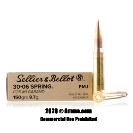 Image of Sellier and Bellot 30-06 M1 Garand Ammo - 400 Rounds of 150 Grain FMJ Ammunition