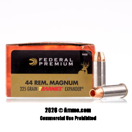 Image of Federal Vital-Shok 44 Magnum Ammo - 20 Rounds of 225 Grain Barnes Expander SCHP Ammunition