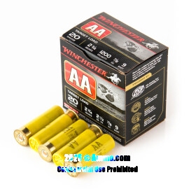 Image of Bulk 20 Gauge Ammo - 250 Rounds of Bulk 7/8 oz. #9 Shot Ammunition from Winchester
