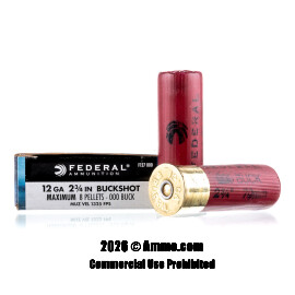 Image of Federal 12 Gauge Ammo - 250 Rounds of 000 Buck Ammunition