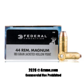 Image of Federal Power-Shok 44 Magnum Ammo - 20 Rounds of 180 Grain JHP Ammunition