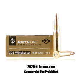Image of Prvi Partizan 308 Win Ammo - 200 Rounds of 168 Grain HPBT Ammunition