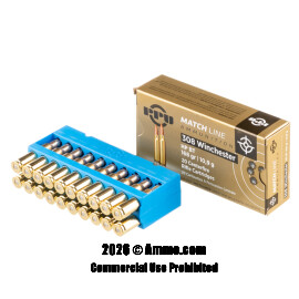 Image of Bulk 308 Win Ammo - 200 Rounds of Bulk 168 Grain HPBT Ammunition from Prvi Partizan