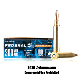 Image of Federal 300 Win Mag Ammo - 20 Rounds of 180 Grain SP Ammunition